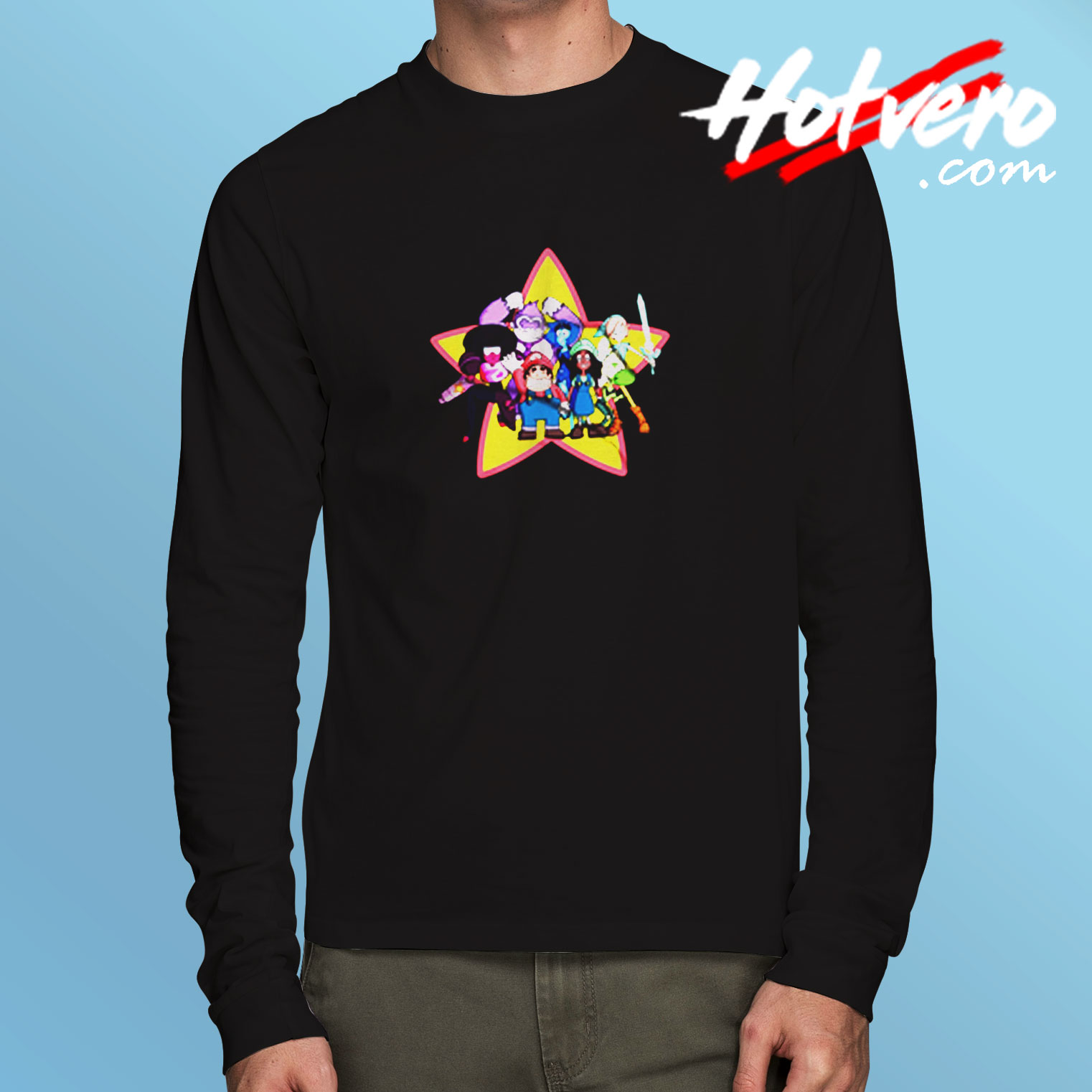 Super Smash Brothers Nintendo Cartoon Long Sleeve T shirt