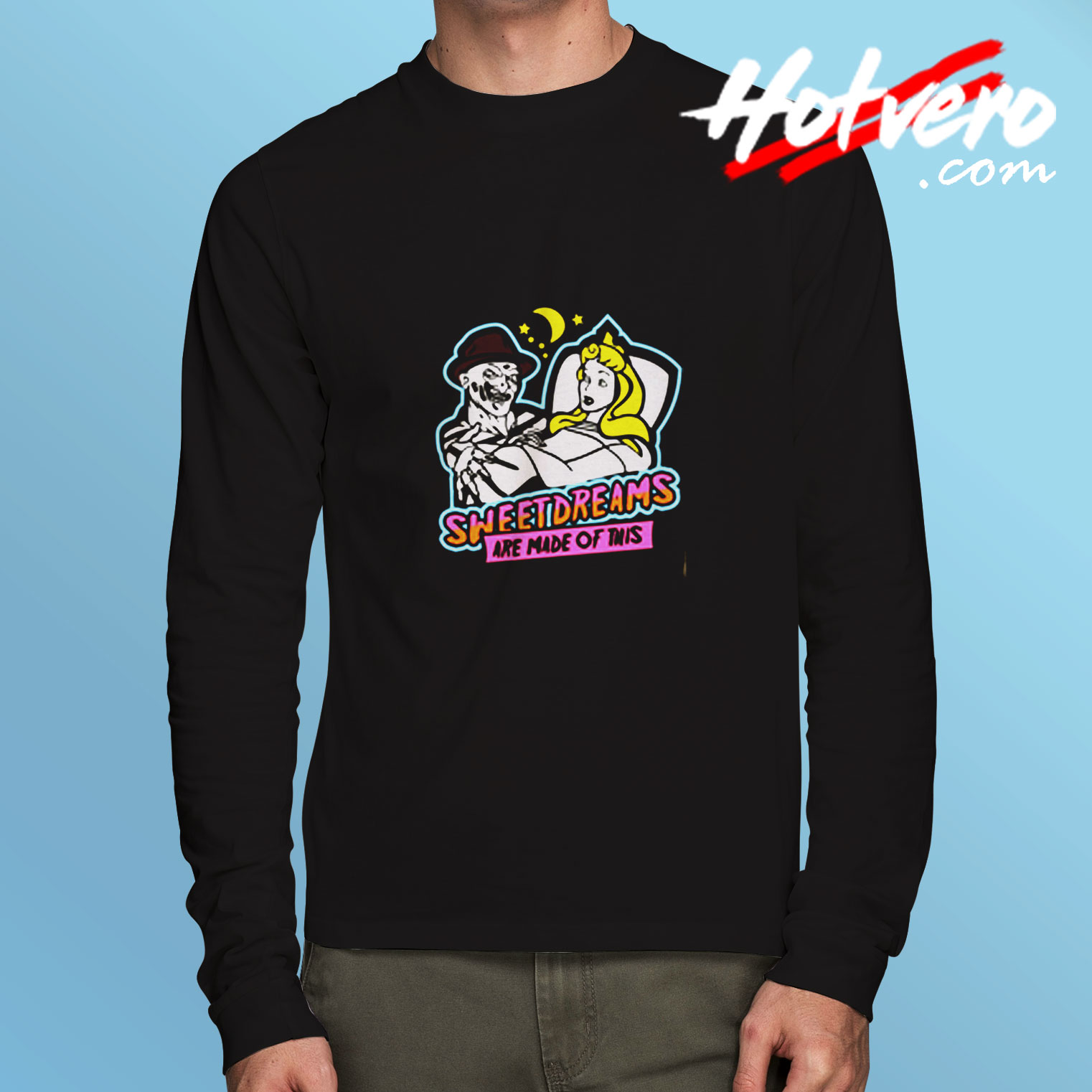 Sweet Dreams Freddy Kreuger Princess Aurora Long Sleeve T shirt