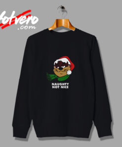 Tasmanian Devil Naughty Not Nice Christmas Urban Sweatshirt