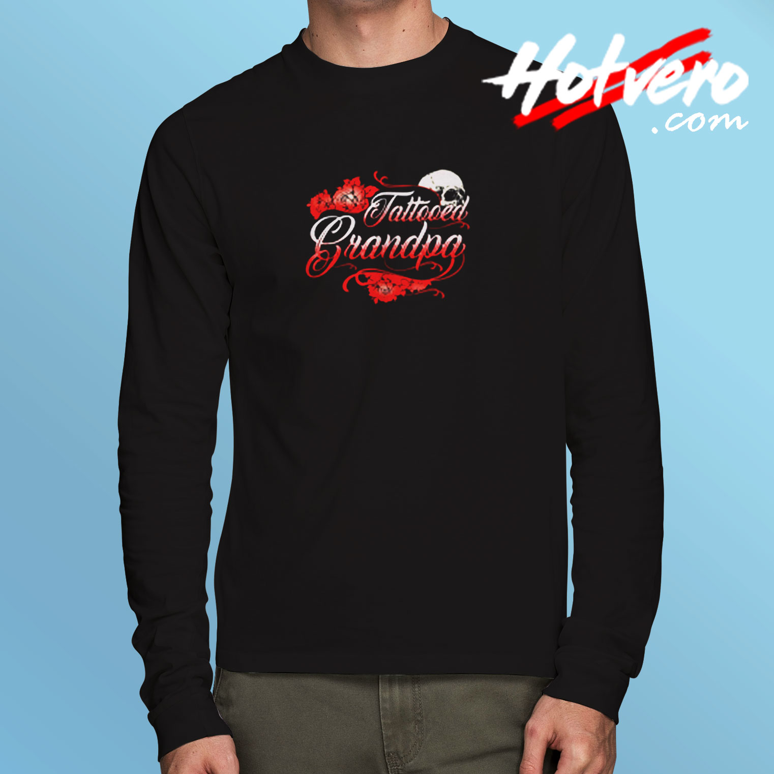 Tattoo Grandpa Long Sleeve T shirt