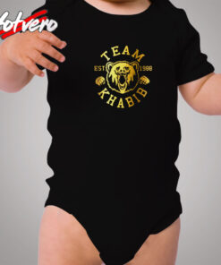 Team Khabib Bear Khabib Nurmagomedov Cozy Baby Onesies
