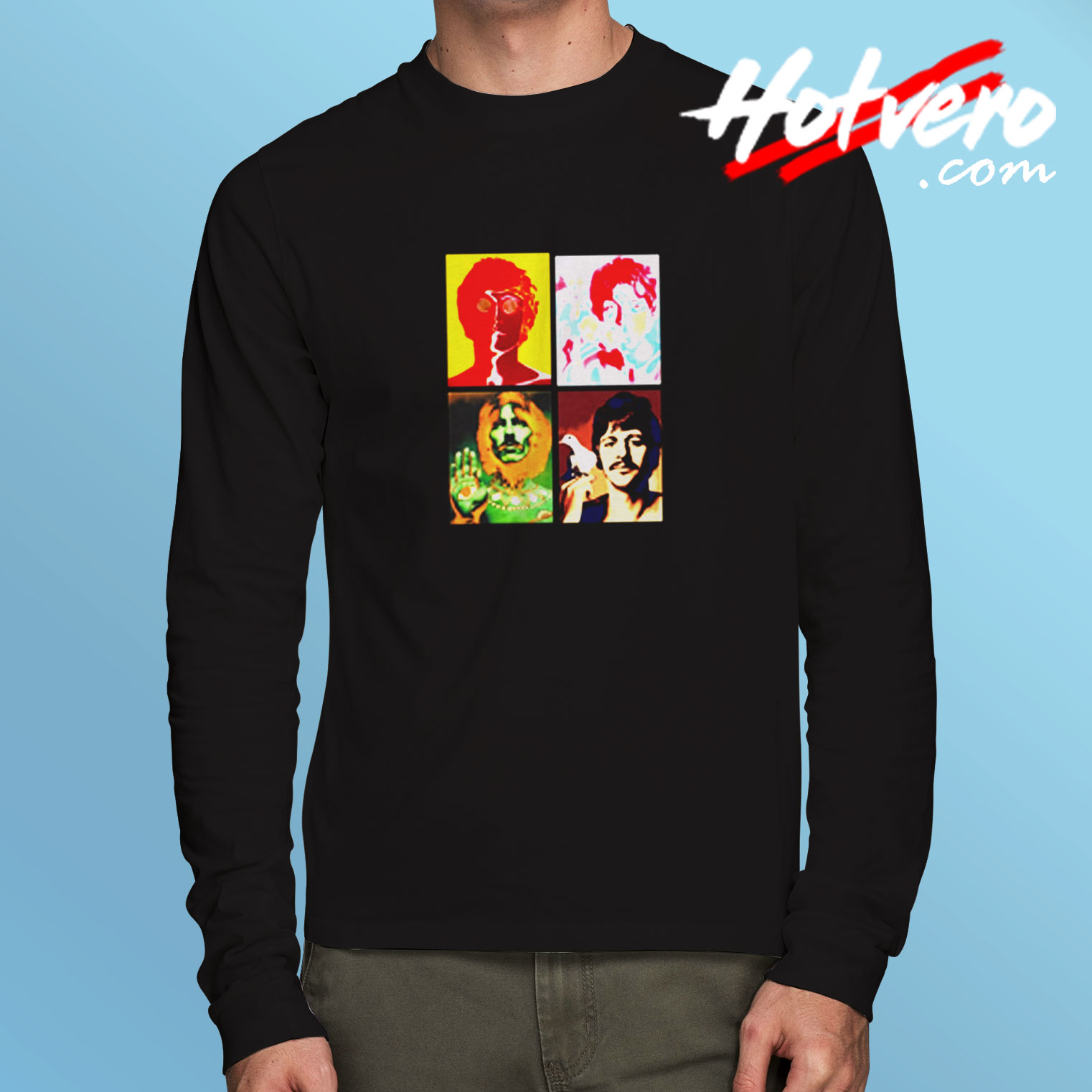The Beatles Pop Art Long Sleeve T shirt