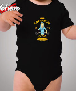 The Great Cornholio Gym 1993 Cozy Baby Onesies