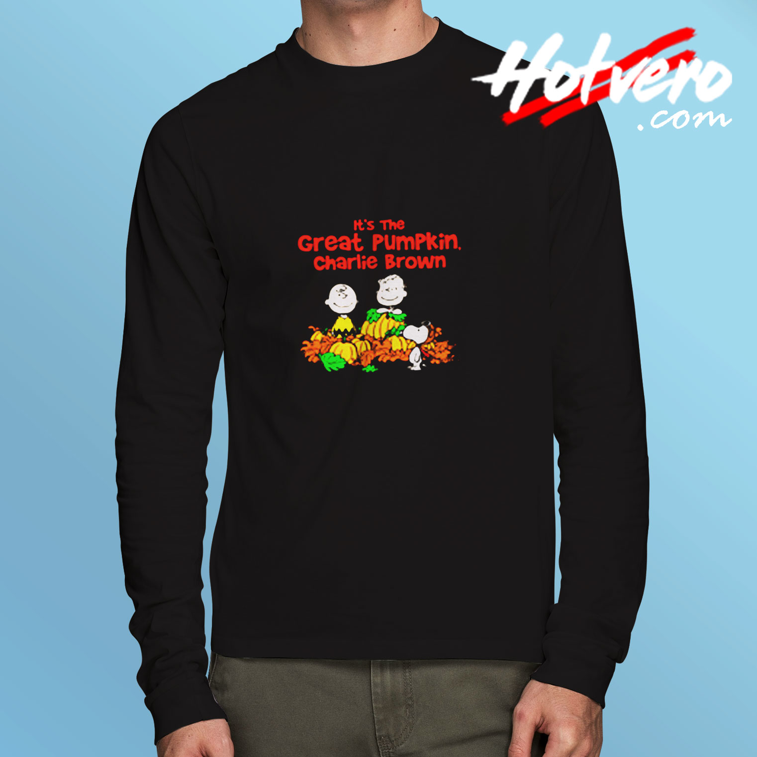 The Great Pumpkin Charlie Brown Funny Long Sleeve T shirt