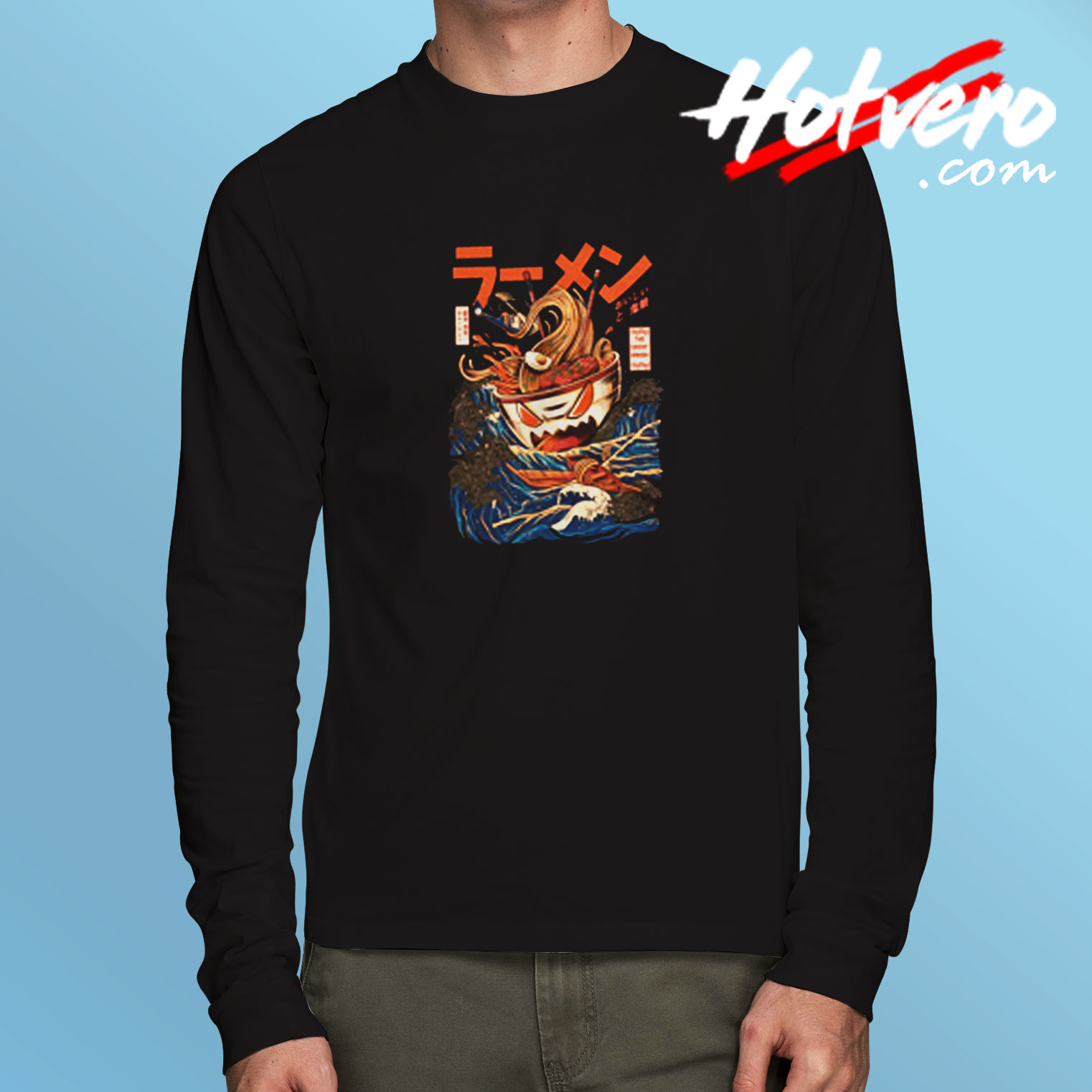 The Great Ramen Off Kanagawa Long Sleeve T shirt