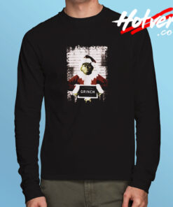 The Grinch Christmas Mugshot Long Sleeve T shirt