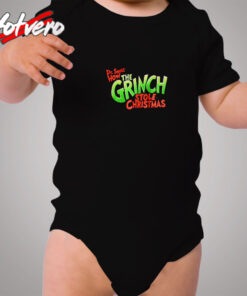 The Grinch Stole Christmas Single Stitch Cozy Baby Onesies