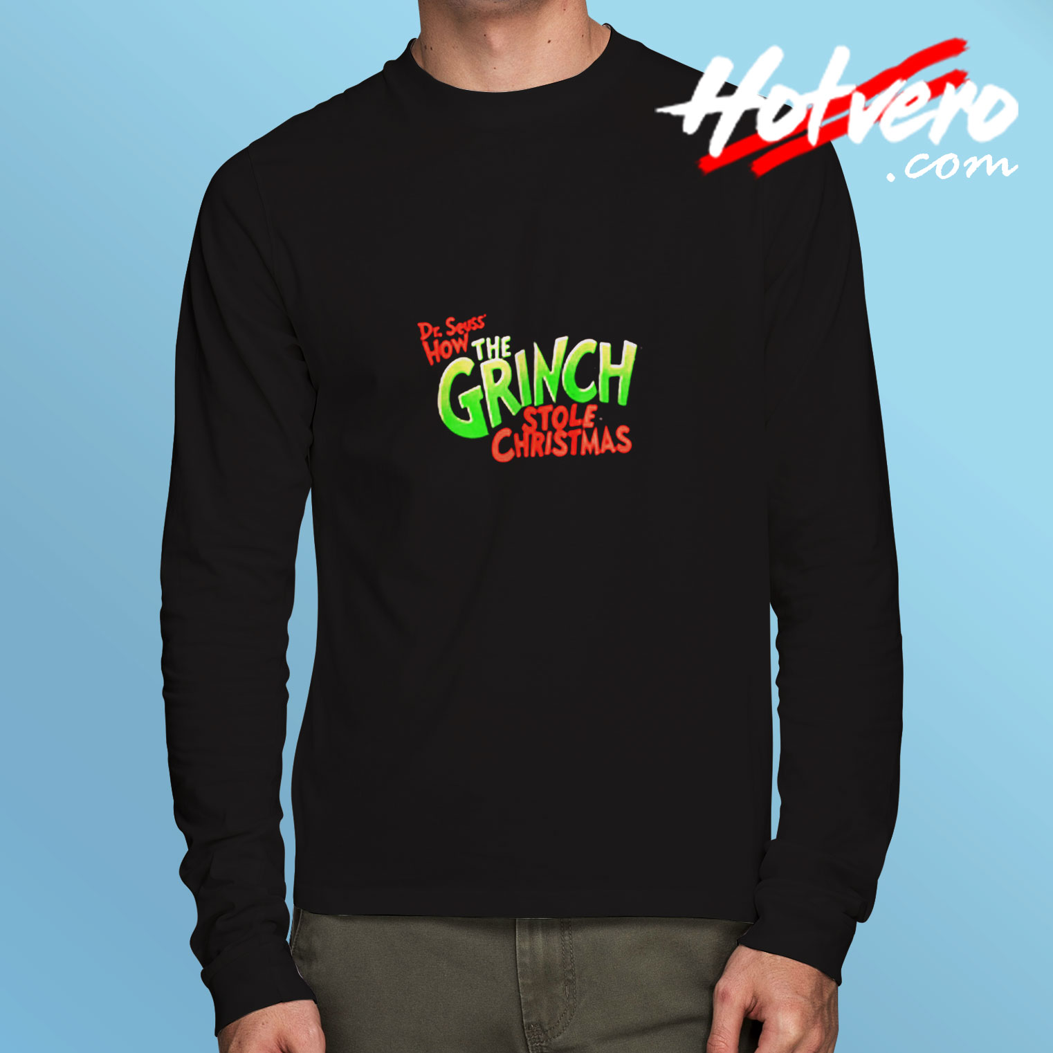 The Grinch Stole Christmas Single Stitch Long Sleeve T shirt