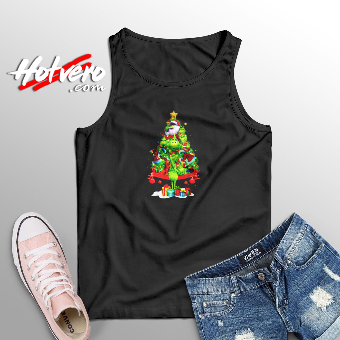 The Grinch Tree Merry Christmas Aesthetic Sleeveless Shirt