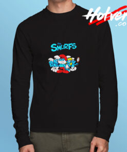 The Smurfs Tv Series Animated Poster Long Sleeve T shirt