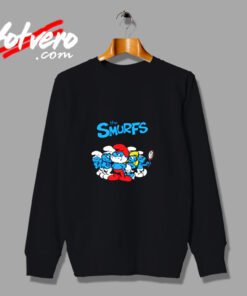 The Smurfs Tv Series Animated Poster Urban Sweatshirt