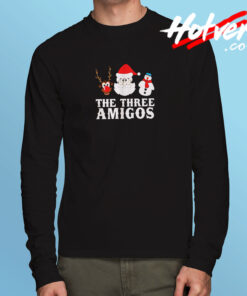 The Three Amigos' Funny Christmas Brotherhood Long Sleeve T shirt