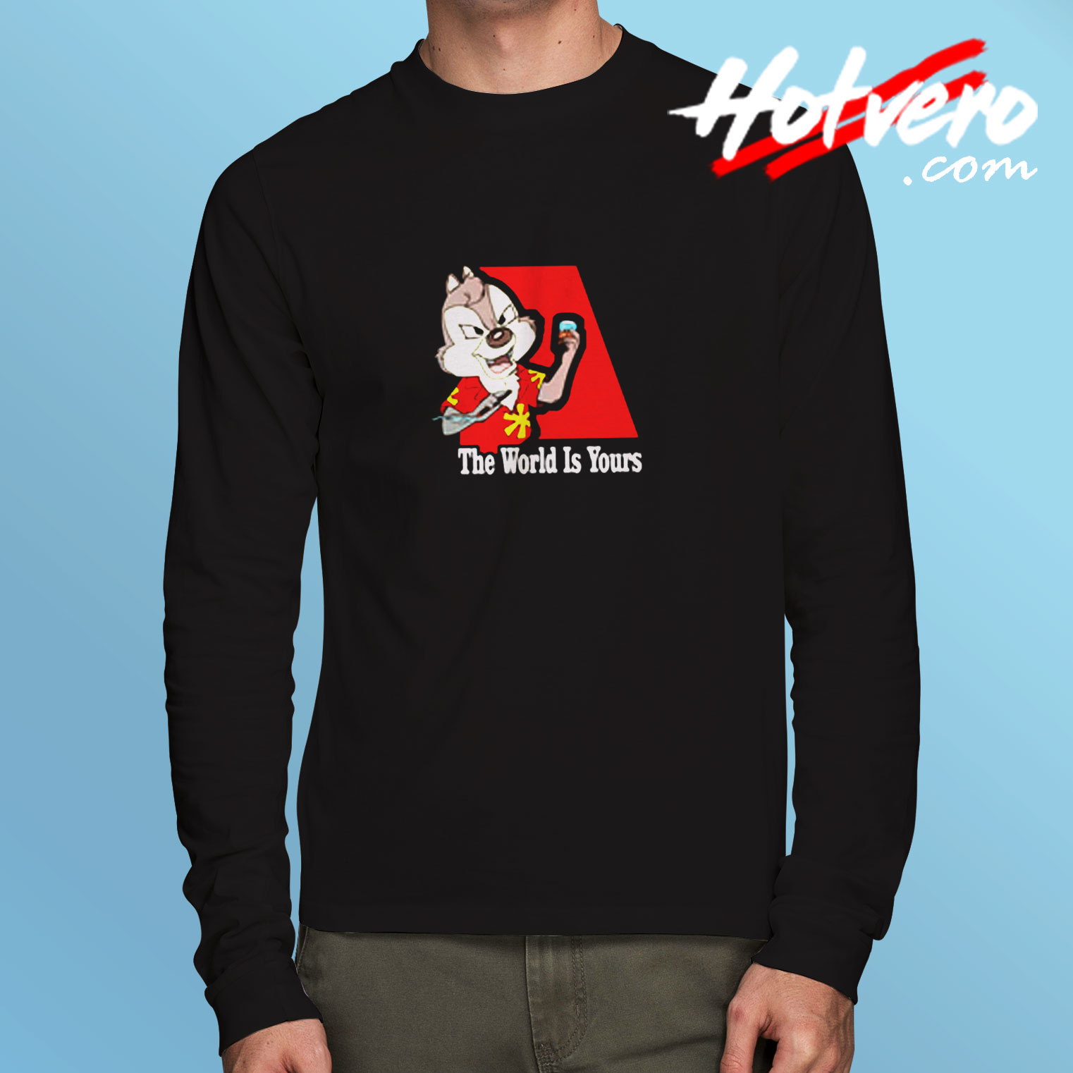 The World Is Yours Chip N Dale Long Sleeve T shirt