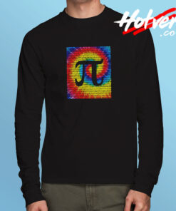 Tie Dye Pi Day Long Sleeve T shirt