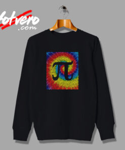 Tie Dye Pi Day Urban Sweatshirt