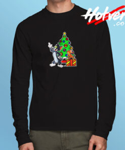 Tom And Jerry Playing Around Christmas Long Sleeve T shirt
