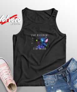 Toothless And Stitch Stay Different Stay Weird Aesthetic Sleeveless Shirt