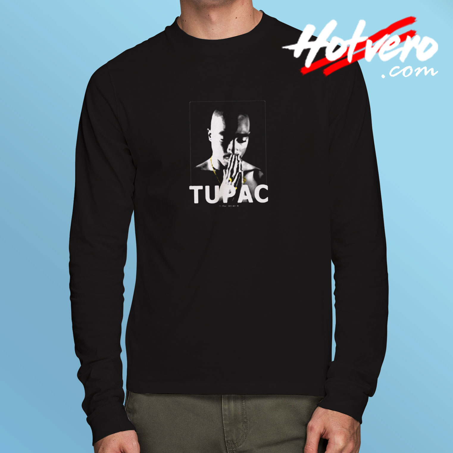 Tupac In Memoriam Portrait 1971 1996 Long Sleeve T shirt