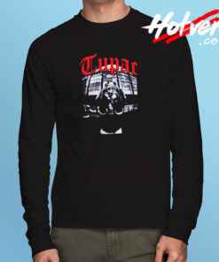 Tupac Shakur Birds Middle Finger Long Sleeve T shirt