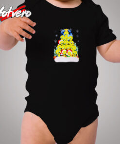 Tweety Christmas Tree Xmas Cozy Baby Onesies