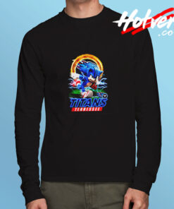 Ultra Sonic The Hedgehog Tennessee Titans Long Sleeve T shirt