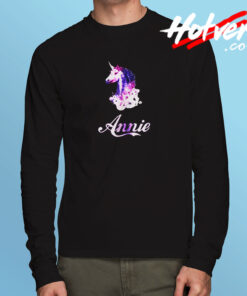 Unicorn Name Annie Long Sleeve T shirt