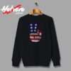 Usa Flag Peace Sign Victory Fingers Patriotic Urban Sweatshirt