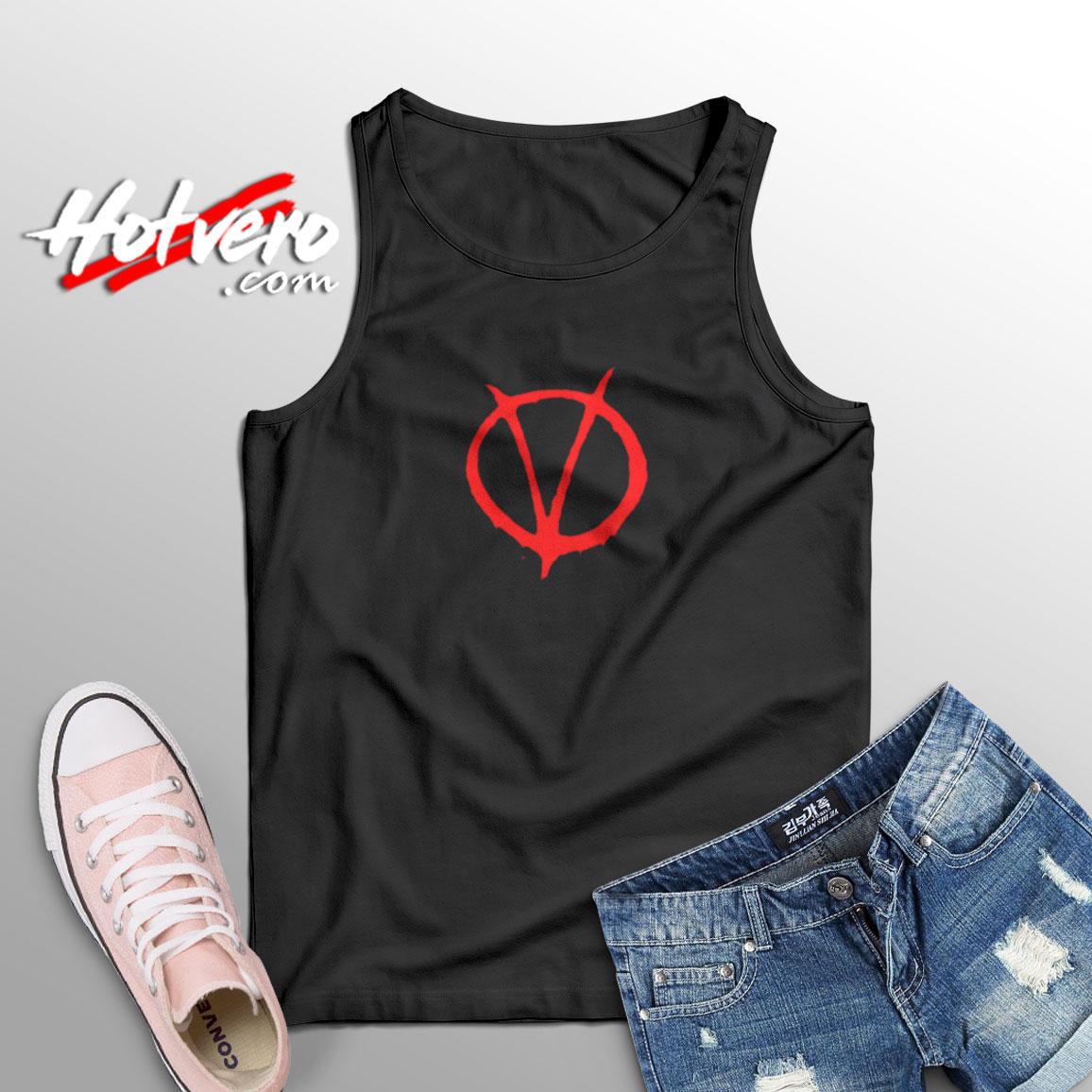 V For Vendetta Movie Symbol Aesthetic Sleeveless Shirt