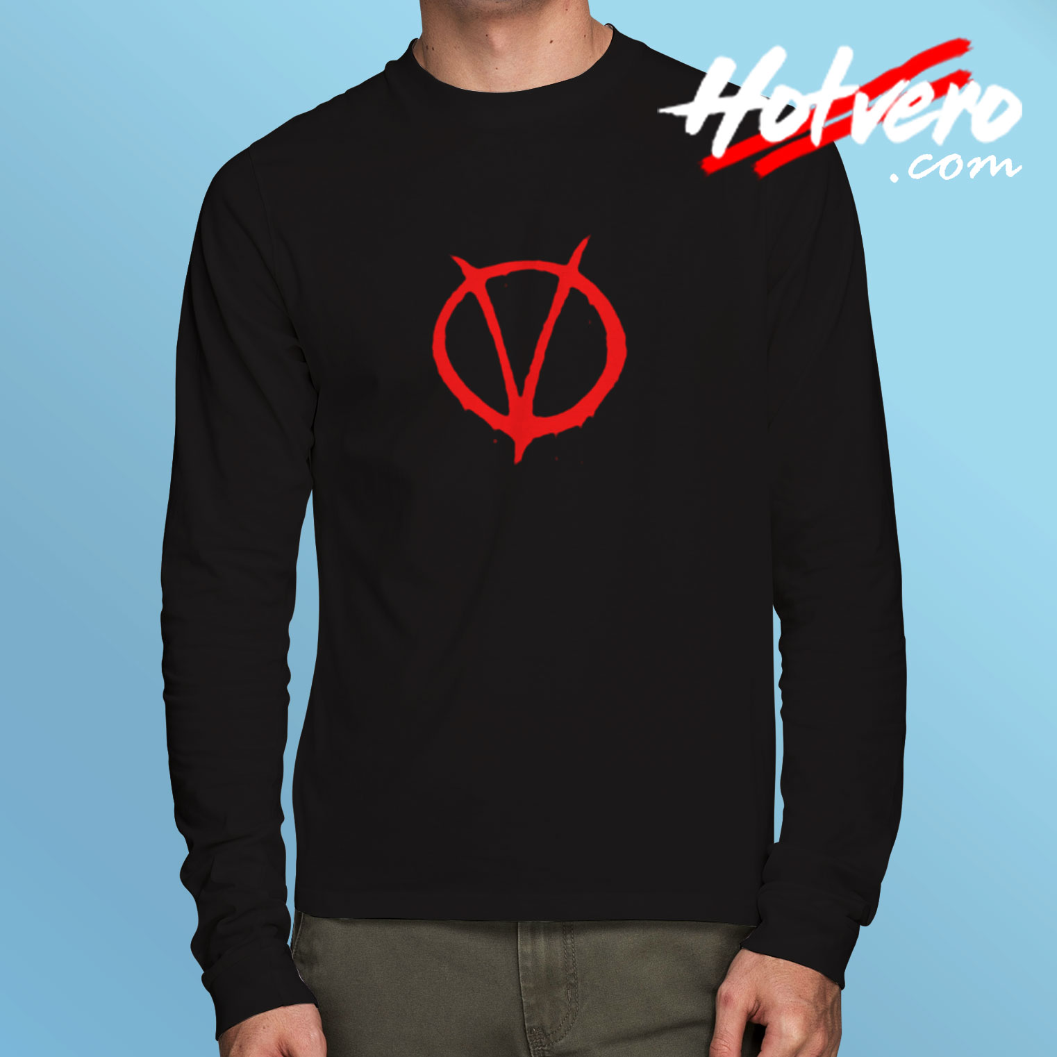 V For Vendetta Movie Symbol Long Sleeve T shirt