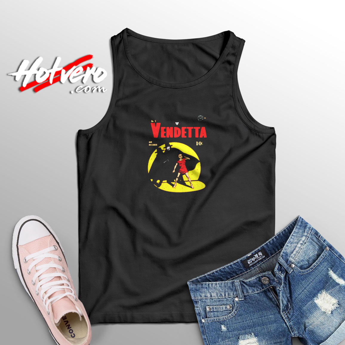 V For Vendetta Warrior Gotham Parody Aesthetic Sleeveless Shirt