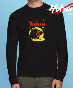 V For Vendetta Warrior Gotham Parody Long Sleeve T shirt