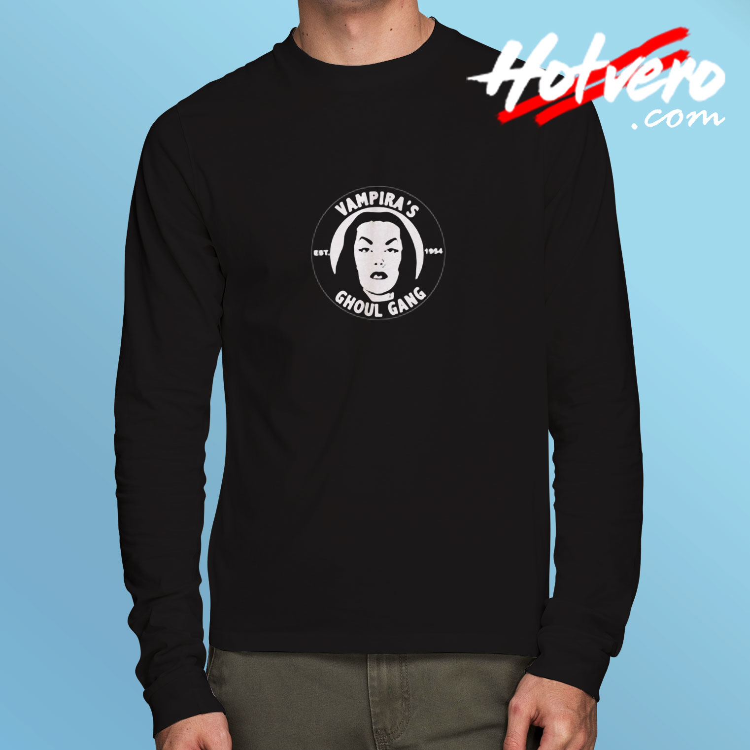 Vampira's Ghoul Gang Long Sleeve T shirt
