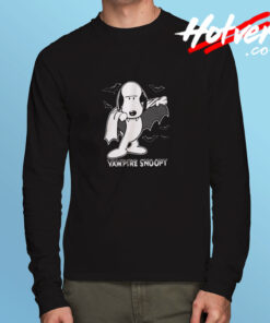 Vampire Snoopy Scary Halloween Night Long Sleeve T shirt