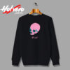 Vaporwave Pink Skull Urban Sweatshirt