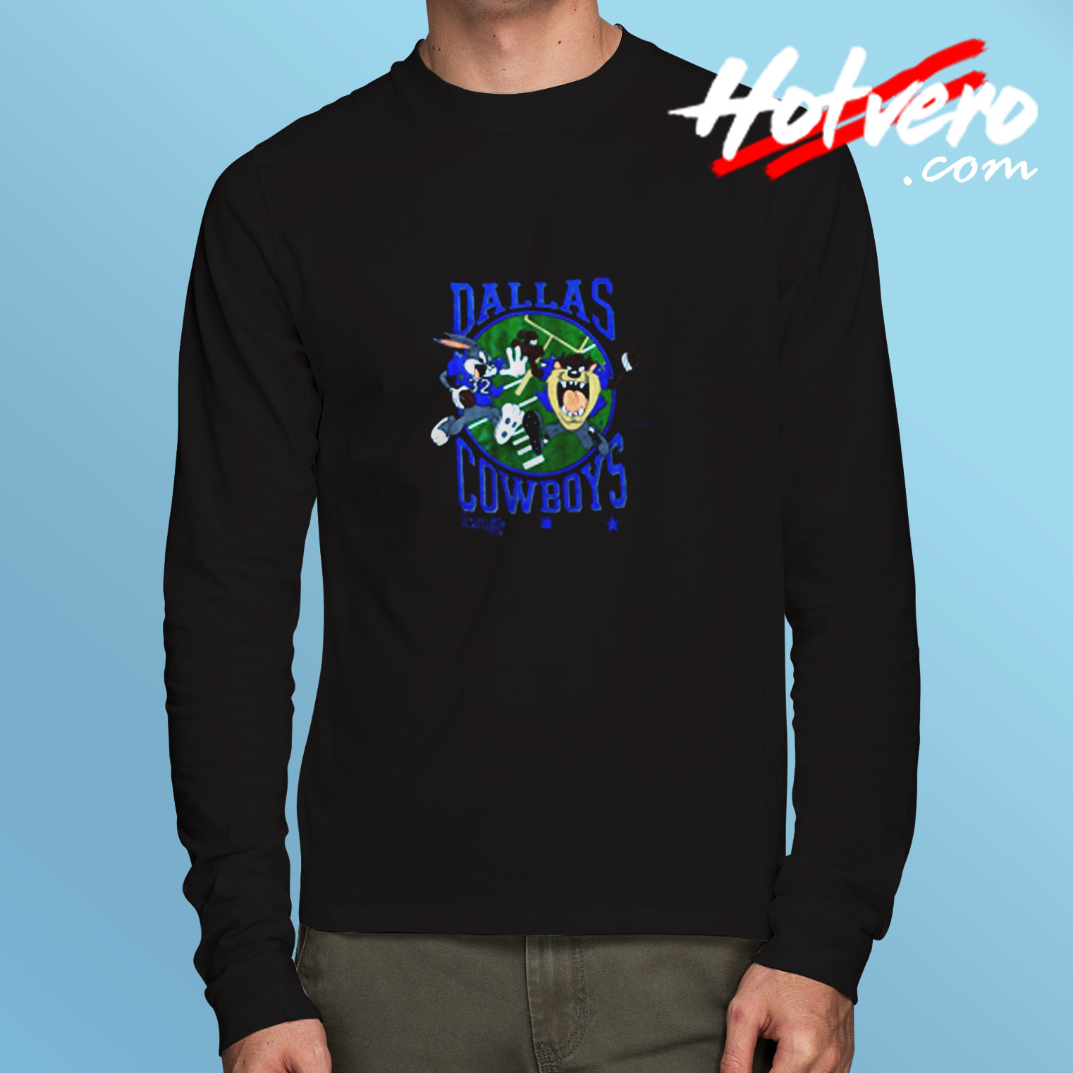 Vintage 1993 Looney Tunes Dallas Cowboys Long Sleeve T shirt