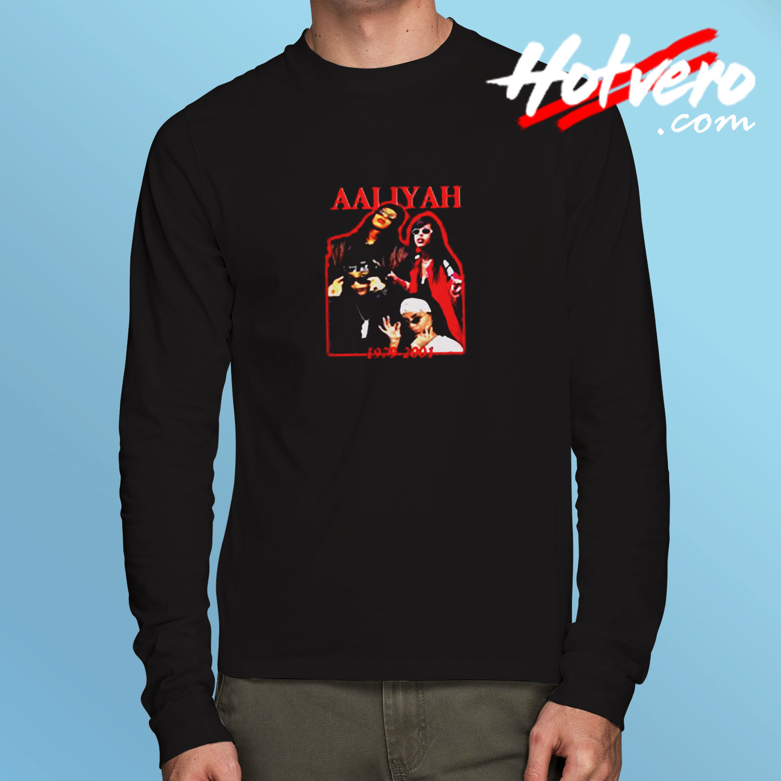 Vintage Aaliyah Dana Haughton Singer Long Sleeve T shirt