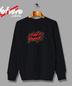 Vintage Daft Punk Homework Logo Graphic Urban Sweatshirt