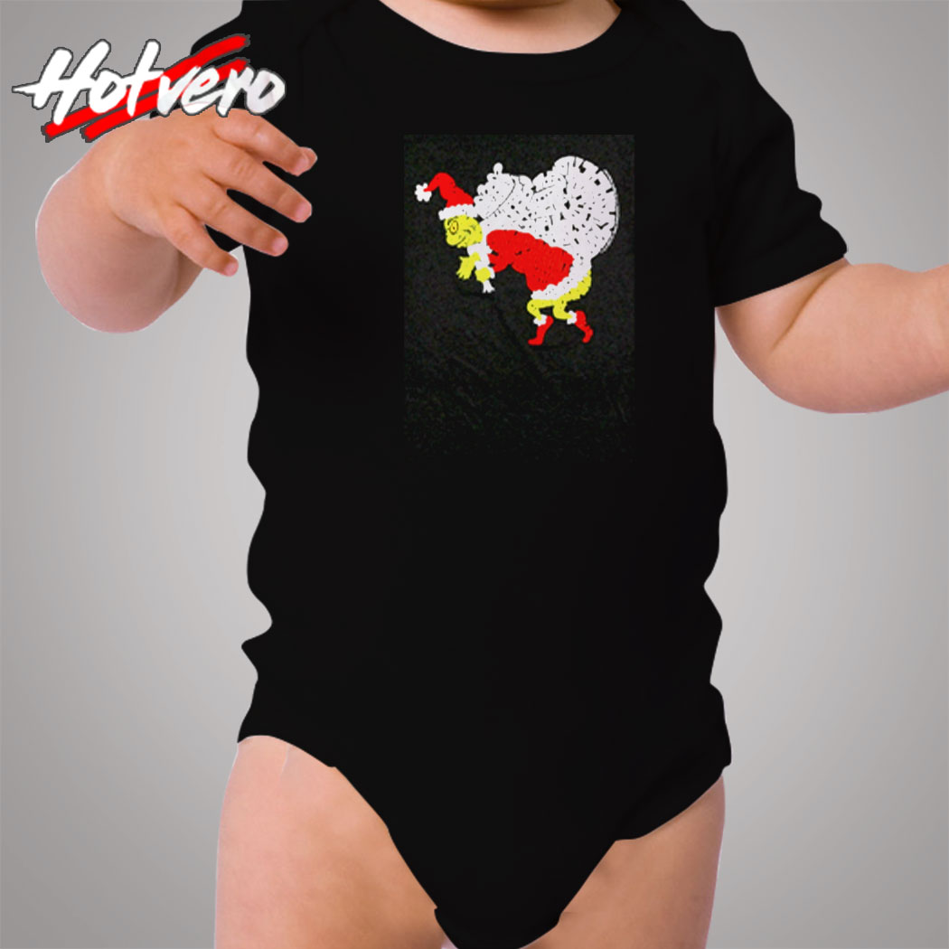 Vintage Dr Seuss Grinch Christmas Cozy Baby Onesies