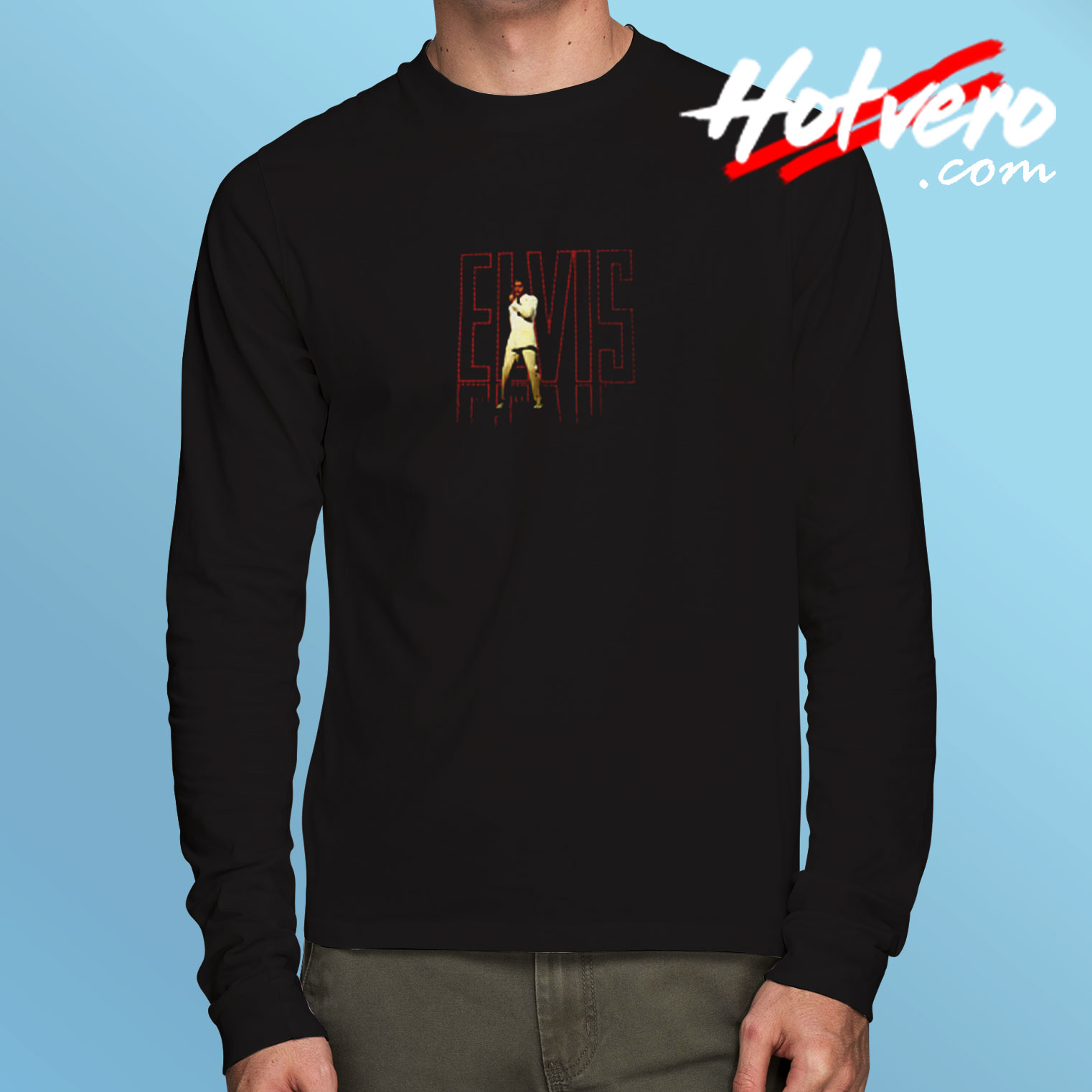 Vintage Elvis Presley 68 Album Unisex Long Sleeve T shirt