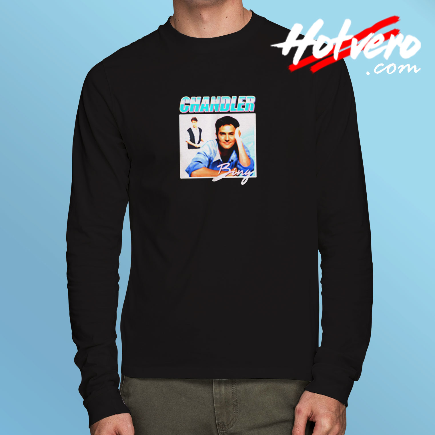 Vintage Friends Chandler Bing Funny 90s Long Sleeve T shirt