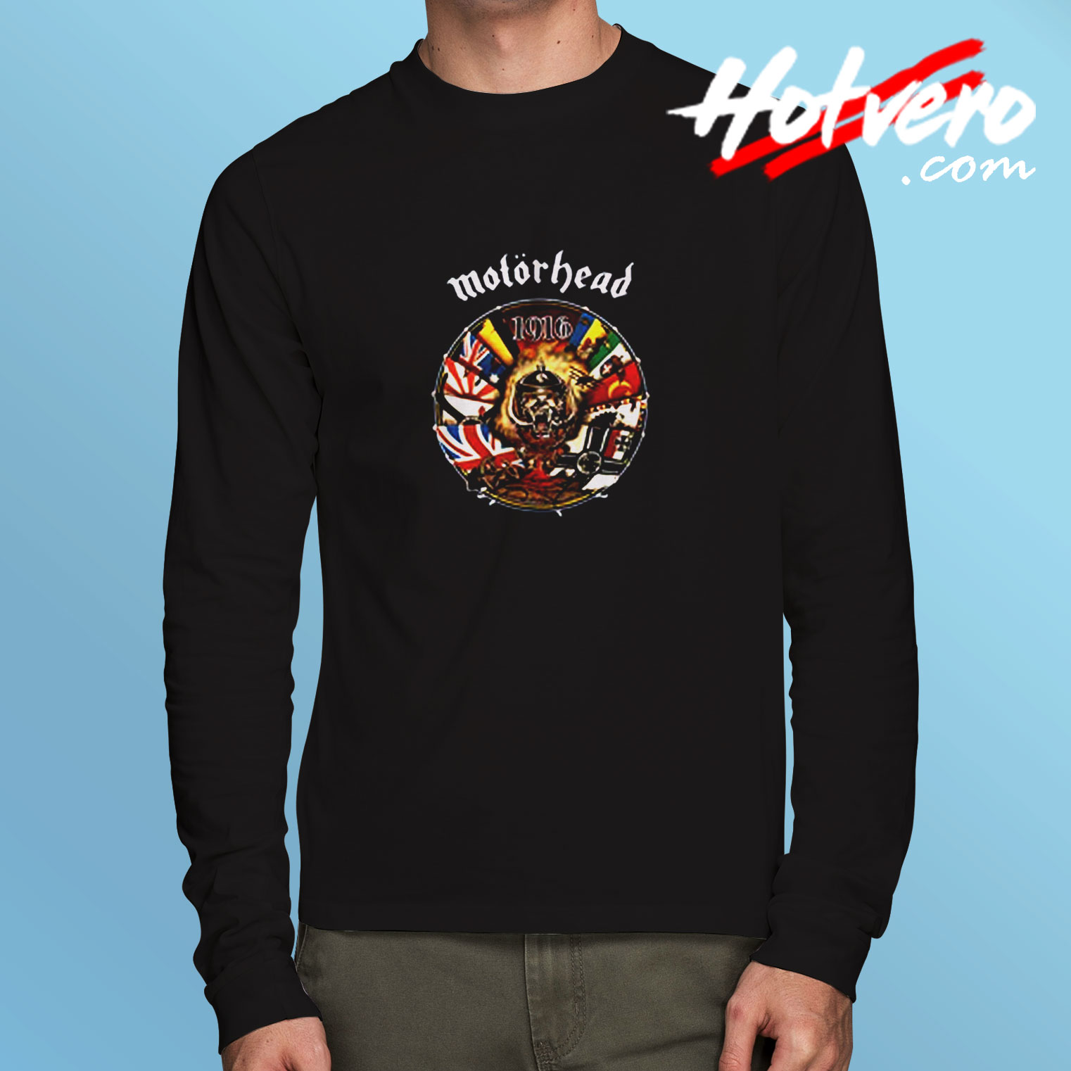 Vintage Motorhead 1916 Graphic Long Sleeve T shirt