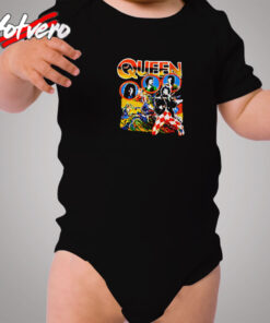 Vintage Queen 1978 Tour Cozy Baby Onesies
