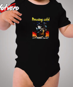 Vintage Running Wild Under Jolly Roger Cozy Baby Onesies