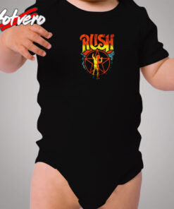 Vintage Rush Album Cover Art Starman Cozy Baby Onesies