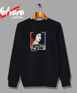 Vintage Star Wars Princess Leia I Love You Urban Sweatshirt