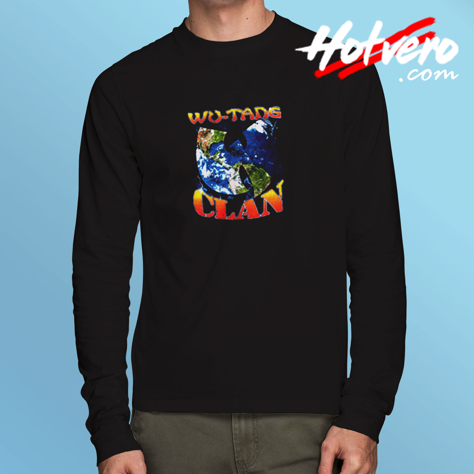 Vintage Wu Tang Clan Earth Logo Long Sleeve T shirt