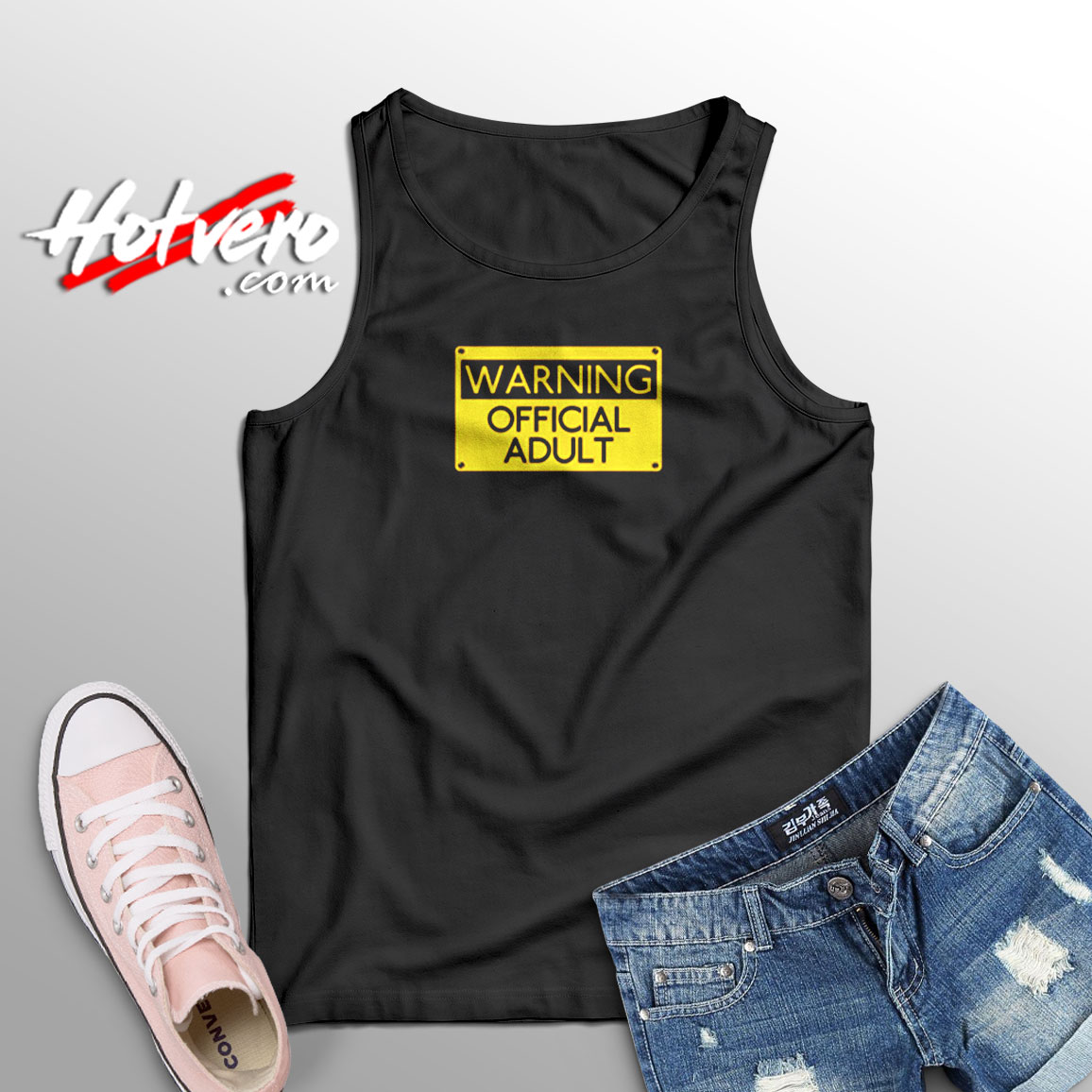 Warning Official Adult Funny Aesthetic Sleeveless Shirt