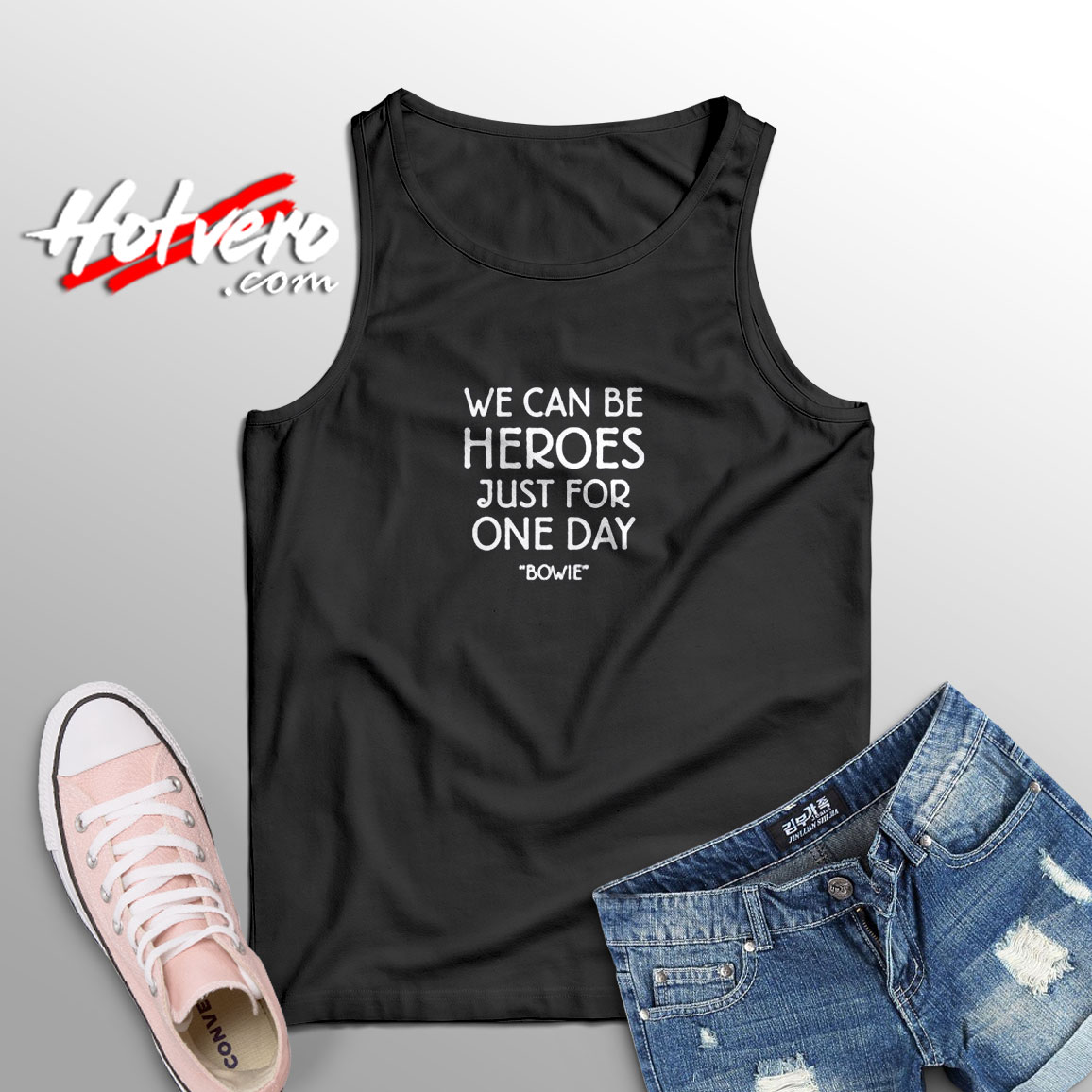 We Can Be Heroes David Bowie Aesthetic Sleeveless Shirt