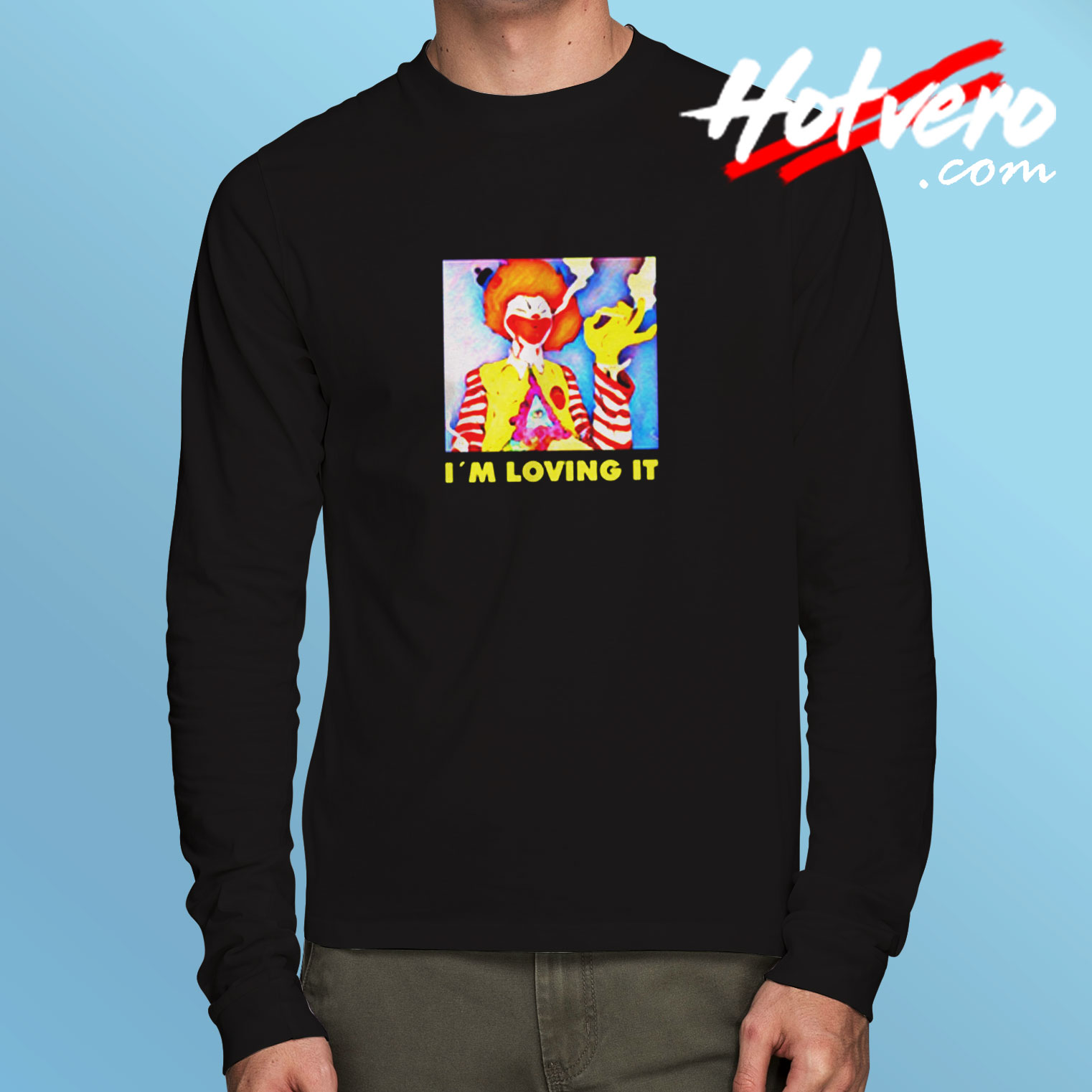 Weed Smoking Clown Long Sleeve T shirt