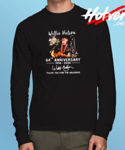 Willie Nelson 64th Anniversary Long Sleeve T shirt